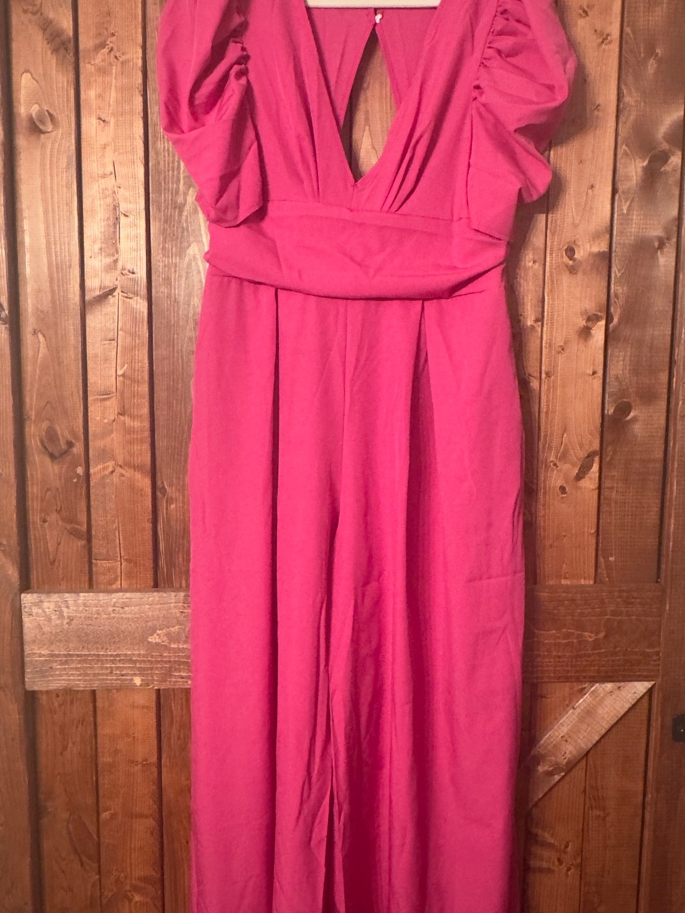 Women’s Pink Jumpsuit Wide Leg Outfit XXL
